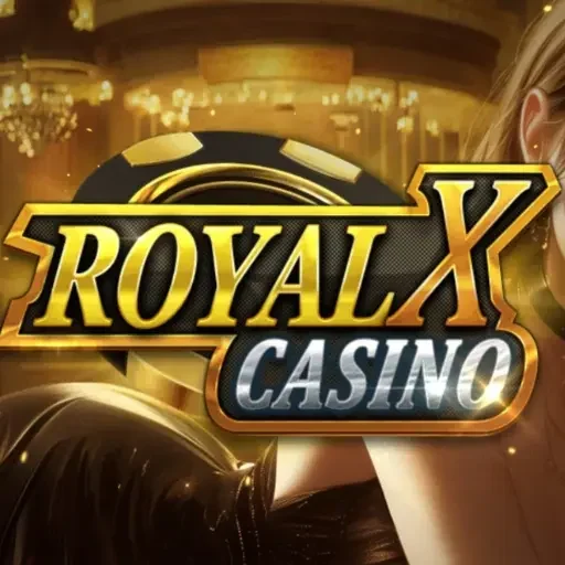 Royal X Casino official app interface showing online gaming and earning features